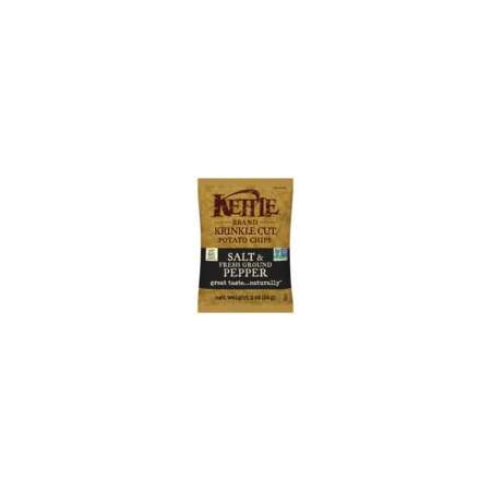 Kettle Foods Kettle Krinkle Potato Chip Salt & Pepper 2 oz., PK24 108431